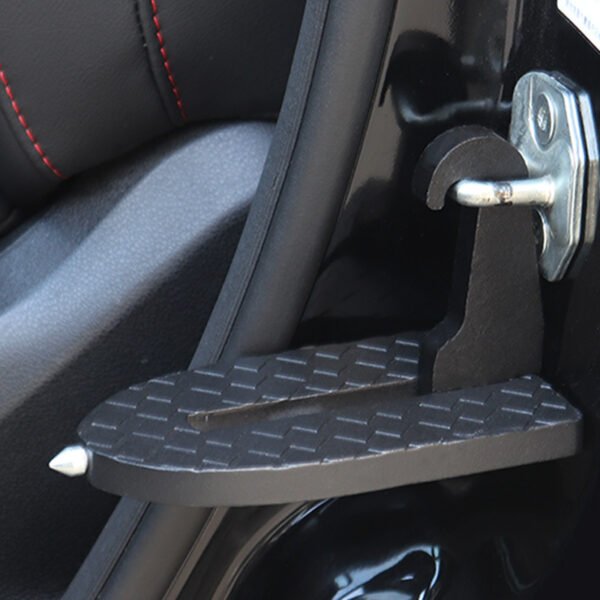 Foldable Car Door Step Pedal Universal Auto Rooftop Luggage Ladder Hooked Foot Pegs Doorstep Safety Hammer - Image 2