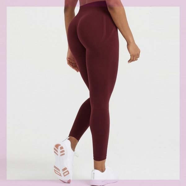 Seamless Leggings Women Scrunch Butt Legging Work - Image 2