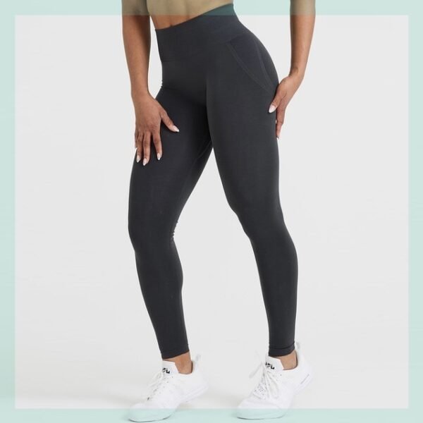 Seamless Leggings Women Scrunch Butt Legging Work - Image 6